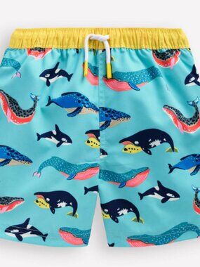 Mini Boden Swim Trunks and Rashguard